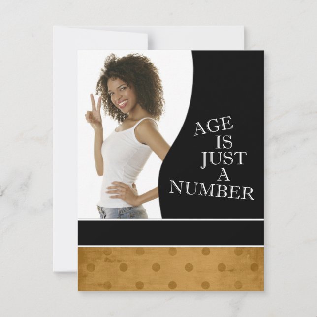 Party Einladungen zum 30. Geburtstag (Gold) (Vorderseite)