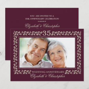 Party Einladungen zum 35. Hochzeitstag