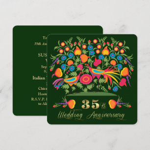 Party Einladungen zum 35. Hochzeitstag
