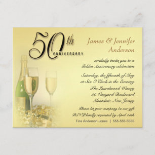 Party Einladungen zum 50. Goldenen Jahrestag