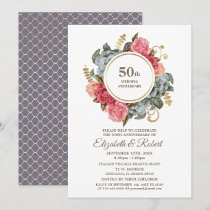 Party Einladungen zum 50. Hochzeitstag