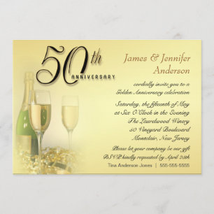Party Einladungen zum 50. Jubiläum