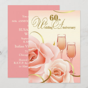 Party Einladungen zum 60. Hochzeitstag