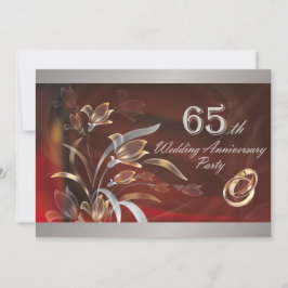 Party Einladungen zum 65. Hochzeitstag