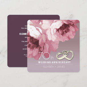 Party Einladungen zum 70. Hochzeitstag