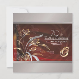 Party Einladungen zum 70. Hochzeitstag
