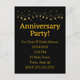 Party Einladungen zum Jahrestag