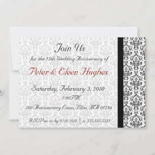 Party Einladungen zum viktorianischen Hochzeitstag