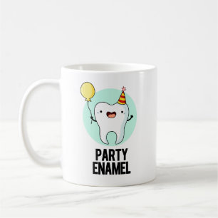 Party Enamel Funny Tooth Puff Kaffeetasse