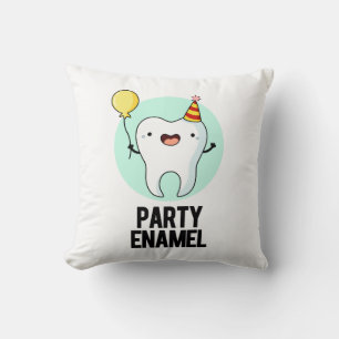 Party Enamel Funny Tooth Puff Kissen