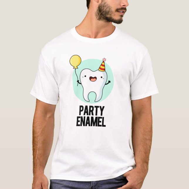Party Enamel Funny Tooth Puff T-Shirt (Vorderseite)