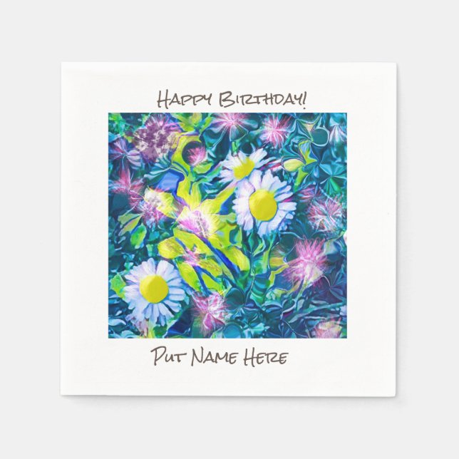 Party Essentials Text personalisieren Serviette (Vorderseite)