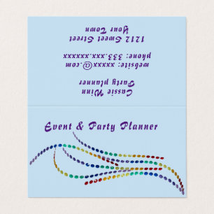 Party Event Celebratio Veranstalter Visitenkarten