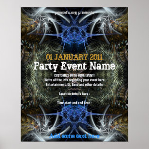 Party-Event "Fractal Scifi"  Poster