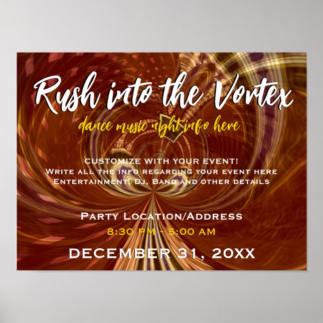 Party Event Poster-Template #011 Poster (Vorne)