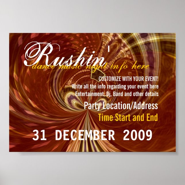Party Event Poster-Template #011 Poster (Vorne)