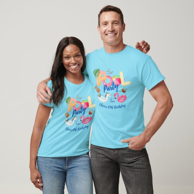 Party-Familie für Pool T-Shirt (Unisex)