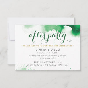 PARTY-FEIER-KARTE intelligenter cooler grüner RSVP Karte