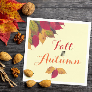 Party Feierlichkeiten Herbst Herbst Saison Blätter Serviette