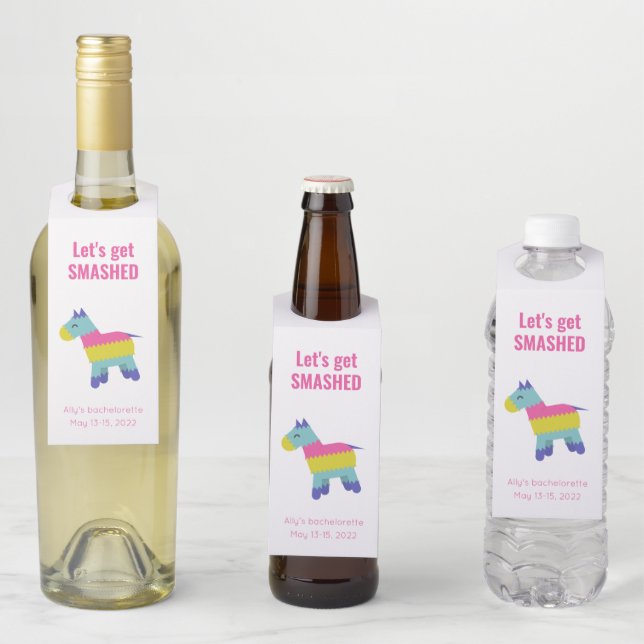 Party Flaschenanhänger (Beispiel)