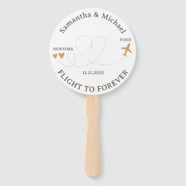 Party Flight Plane Travelling theme Wedding Fächer