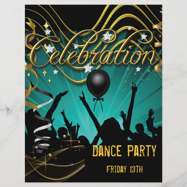 Party Flyer Dance Party Celebration (Vorderseite)