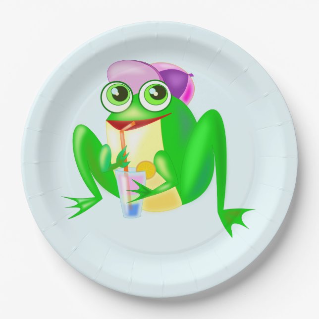 Party Frog Paper Teller mit benutzerdefinierter Fa (Vorderseite)