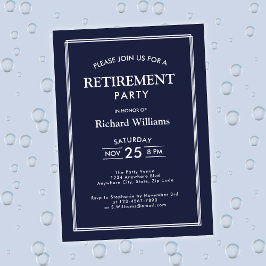 Party für Altersversorgung Classic Blue Einladung