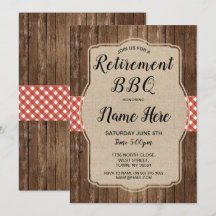 Party für Altersversorgung Invite Gingham GRILLEN 