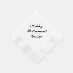 "Party für Altersversorgung" Personalisiert Napkin Serviette