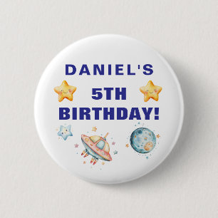 Party für benutzerdefinierte raumbezogene Kinderge Button