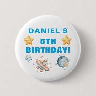 Party für benutzerdefinierte raumbezogene Kinderge Button