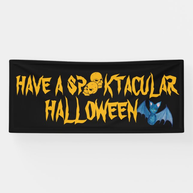 Party für benutzerdefinierte Spooktacular Hallowee Banner (Horizontal)
