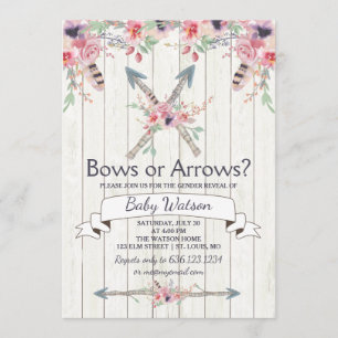 Party für Boho Bows oder Pfeile Einladung