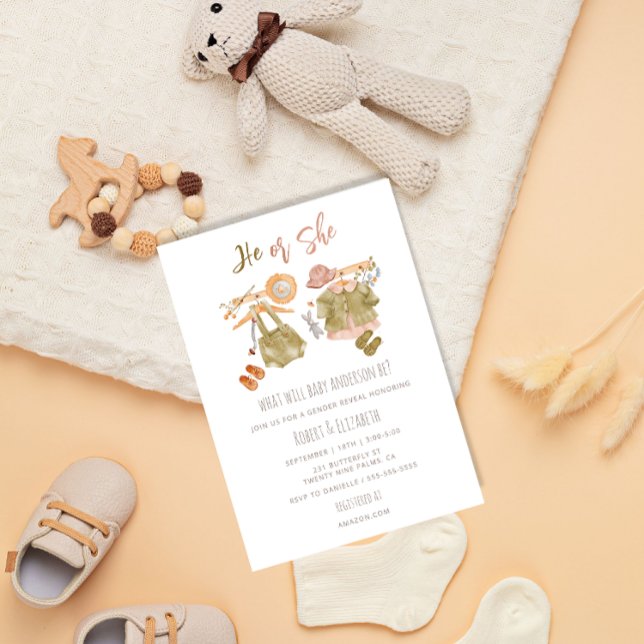 Party für das Watercolor Boho Gender Einladung (Von Creator hochgeladen)