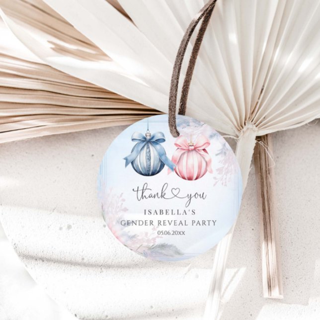 Party für das Wintergeschlechtsalter Geschenkanhänger (Von Creator hochgeladen)