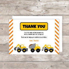 Party für den Bau von Lkw Dankeskarte