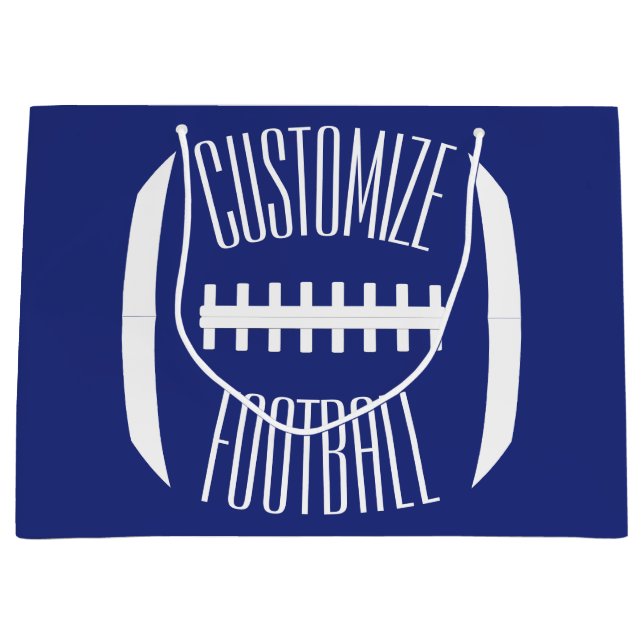 Party für den Fußball-Kundenname Große Geschenktüte (Vorderseite)