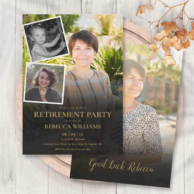 Party für die Aufnahme von Fotos in Collage Einladung (Von Creator hochgeladen)
