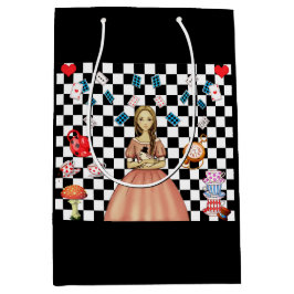 Party für die benutzerdefinierte Alice im Wunderla Mittlere Geschenktüte