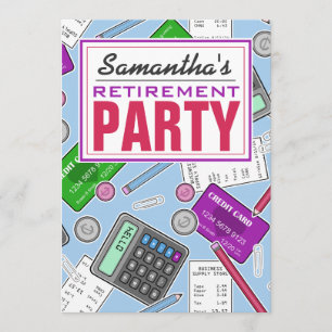 Party für die buchhalterische Erfassung Einladung