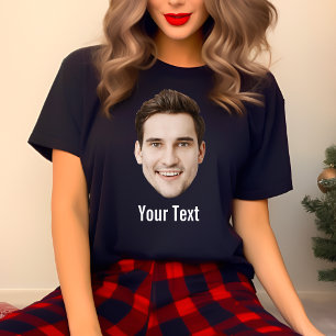Party für die Crew von personalisiertem Face Text T-Shirt