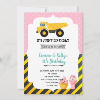 Party für die Eiscremekonstruktion Einladung