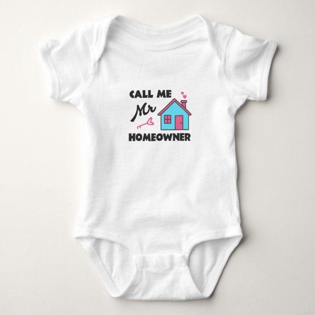 Party für die Haushaltsaufwärmung Rufen Sie mich d Baby Strampler (Vorderseite)