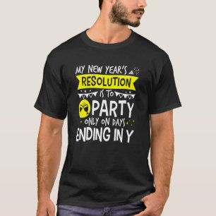 Party für die Neujahrsauflösung T-Shirt