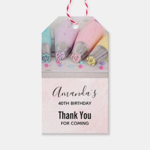 Party für die Pastelfarben von Kuchen Geschenkanhänger