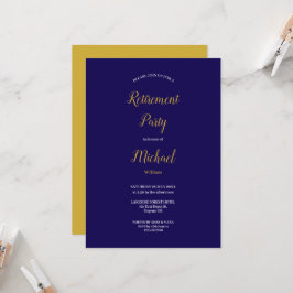 Party für die Vergabe von Navy Blue und Gold Scrip Einladung
