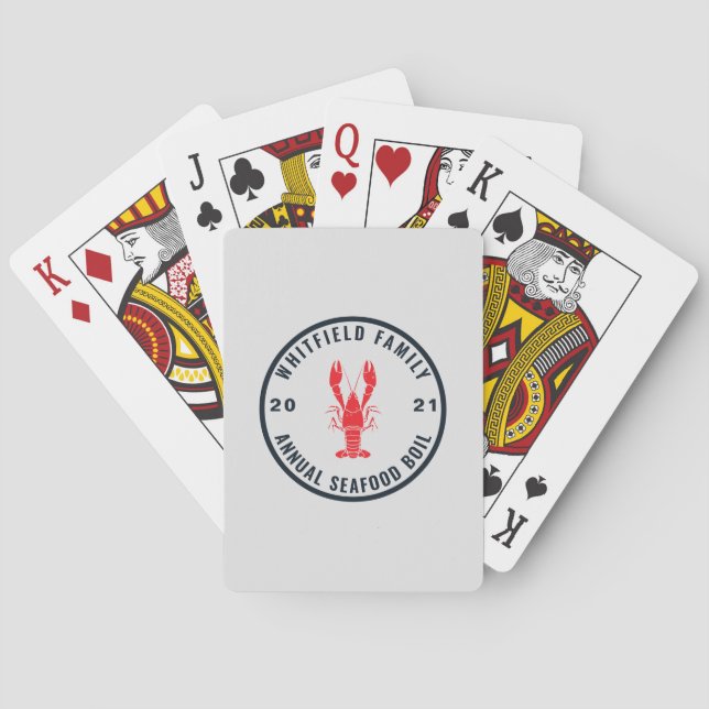 Party für Familien mit Meeresfrüchten Spielkarten (Rückseite)