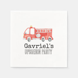 Party für Feuerwehrfahrzeuge Napkins Serviette