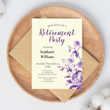 Party für Frauen im Ruhestand Lavender Wildblume